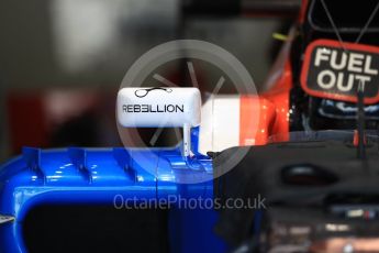 World © Octane Photographic Ltd. Manor Racing MRT05. Thursday 1st September 2016, F1 Italian GP Pit Lane, Monza, Italy. Digital Ref : 1694LB1D4075