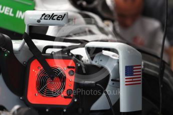 World © Octane Photographic Ltd. Haas F1 Team VF-16. Thursday 1st September 2016, F1 Italian GP Pit Lane, Monza, Italy. Digital Ref : 1694LB1D4082