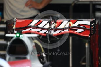 World © Octane Photographic Ltd. Haas F1 Team VF-16. Thursday 1st September 2016, F1 Italian GP Pit Lane, Monza, Italy. Digital Ref : 1694LB1D4103