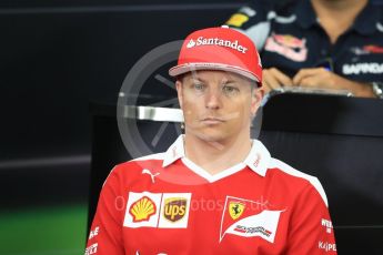 World © Octane Photographic Ltd. F1 Singapore GP FIA Driver Press Conference, Suzuka Circuit, Suzuka, Japan. Thursday 6th October 2016. Scuderia Ferrari – Kimi Raikkonen. Digital Ref : 1727LB1D3177