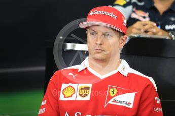 World © Octane Photographic Ltd. F1 Singapore GP FIA Driver Press Conference, Suzuka Circuit, Suzuka, Japan. Thursday 6th October 2016. Scuderia Ferrari – Kimi Raikkonen. Digital Ref : 1727LB1D3255