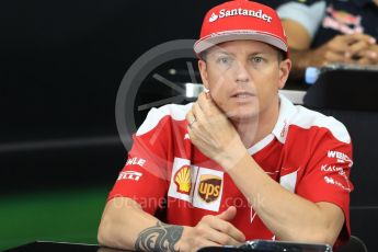 World © Octane Photographic Ltd. F1 Singapore GP FIA Driver Press Conference, Suzuka Circuit, Suzuka, Japan. Thursday 6th October 2016. Scuderia Ferrari – Kimi Raikkonen. Digital Ref : 1727LB1D3261