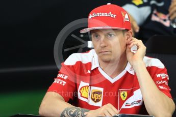 World © Octane Photographic Ltd. F1 Singapore GP FIA Driver Press Conference, Suzuka Circuit, Suzuka, Japan. Thursday 6th October 2016. Scuderia Ferrari – Kimi Raikkonen. Digital Ref : 1727LB1D3271