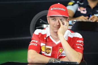 World © Octane Photographic Ltd. F1 Singapore GP FIA Driver Press Conference, Suzuka Circuit, Suzuka, Japan. Thursday 6th October 2016. Scuderia Ferrari – Kimi Raikkonen. Digital Ref : 1727LB1D3405