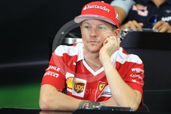 World © Octane Photographic Ltd. F1 Singapore GP FIA Driver Press Conference, Suzuka Circuit, Suzuka, Japan. Thursday 6th October 2016. Scuderia Ferrari – Kimi Raikkonen. Digital Ref : 1727LB1D3409