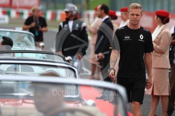 World © Octane Photographic Ltd. Renault Sport F1 Team RS16 - Kevin Magnussen. Sunday 9th October 2016, F1 Japanese GP - Drivers’ parade, Suzuka Circuit, Suzuka, Japan. Digital Ref :1735LB1D6979