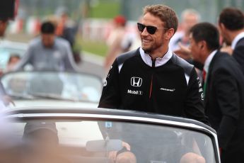 World © Octane Photographic Ltd. McLaren Honda MP4-31 – Jenson Button. Sunday 9th October 2016, F1 Japanese GP - Drivers’ parade, Suzuka Circuit, Suzuka, Japan. Digital Ref :1735LB1D7043