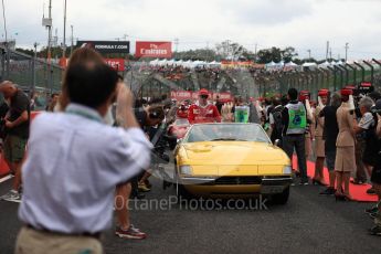World © Octane Photographic Ltd. Scuderia Ferrari SF16-H – Kimi Raikkonen. Sunday 9th October 2016, F1 Japanese GP - Drivers’ parade, Suzuka Circuit, Suzuka, Japan. Digital Ref :1735LB1D7078