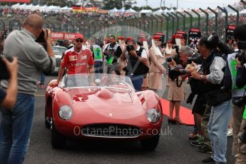 World © Octane Photographic Ltd. Scuderia Ferrari SF16-H – Sebastian Vettel. Sunday 9th October 2016, F1 Japanese GP - Drivers’ parade, Suzuka Circuit, Suzuka, Japan. Digital Ref :1735LB1D7082