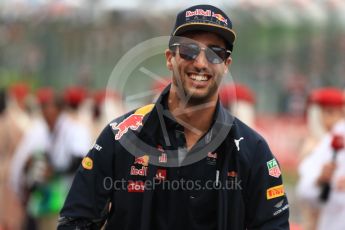 World © Octane Photographic Ltd. Red Bull Racing RB12 – Daniel Ricciardo. Sunday 9th October 2016, F1 Japanese GP - Drivers’ parade, Suzuka Circuit, Suzuka, Japan. Digital Ref :1735LB1D7121