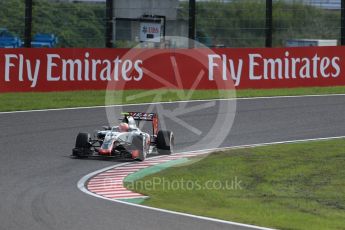 World © Octane Photographic Ltd. Haas F1 Team VF-16 - Esteban Gutierrez. Friday 7th October 2016, F1 Japanese GP - Practice 1, Suzuka Circuit, Suzuka, Japan. Digital Ref :1728LB1D3582