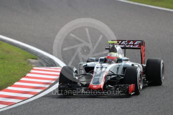 World © Octane Photographic Ltd. Haas F1 Team VF-16 - Esteban Gutierrez. Friday 7th October 2016, F1 Japanese GP - Practice 1, Suzuka Circuit, Suzuka, Japan. Digital Ref :1728LB1D3594