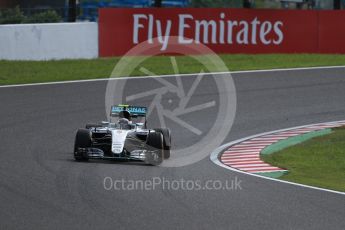 World © Octane Photographic Ltd. Mercedes AMG Petronas W07 Hybrid – Nico Rosberg. Friday 7th October 2016, F1 Japanese GP - Practice 1. Suzuka Circuit, Suzuka, Japan. Digital Ref :1728LB1D3676