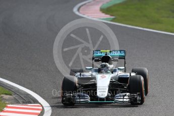 World © Octane Photographic Ltd. Mercedes AMG Petronas W07 Hybrid – Nico Rosberg. Friday 7th October 2016, F1 Japanese GP - Practice 1. Suzuka Circuit, Suzuka, Japan. Digital Ref :1728LB1D3681