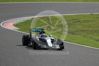 World © Octane Photographic Ltd. Mercedes AMG Petronas W07 Hybrid – Lewis Hamilton. Friday 7th October 2016, F1 Japanese GP - Practice 1. Suzuka Circuit, Suzuka, Japan. Digital Ref :1728LB1D3698