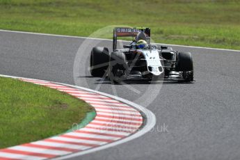 World © Octane Photographic Ltd. Sahara Force India VJM09 - Sergio Perez. Friday 7th October 2016, F1 Japanese GP - Practice 1, Suzuka Circuit, Suzuka, Japan. Digital Ref :1728LB1D3795