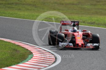 World © Octane Photographic Ltd. Scuderia Ferrari SF16-H – Sebastian Vettel. Friday 7th October 2016, F1 Japanese GP - Practice 1, Suzuka Circuit, Suzuka, Japan. Digital Ref :1728LB1D3830