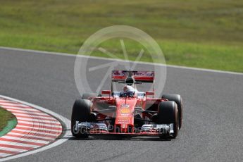 World © Octane Photographic Ltd. Scuderia Ferrari SF16-H – Sebastian Vettel. Friday 7th October 2016, F1 Japanese GP - Practice 1, Suzuka Circuit, Suzuka, Japan. Digital Ref :1728LB1D3834