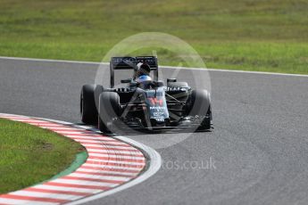 World © Octane Photographic Ltd. McLaren Honda MP4-31 – Fernando Alonso. Friday 7th October 2016, F1 Japanese GP - Practice 1, Suzuka Circuit, Suzuka, Japan. Digital Ref :1728LB1D3848
