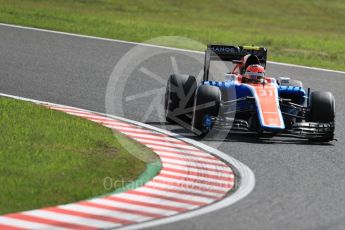 World © Octane Photographic Ltd. Manor Racing MRT05 – Esteban Ocon. Friday 7th October 2016, F1 Japanese GP - Practice 1, Suzuka Circuit, Suzuka, Japan. Digital Ref :1728LB1D3884