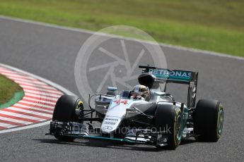 World © Octane Photographic Ltd. Mercedes AMG Petronas W07 Hybrid – Lewis Hamilton. Friday 7th October 2016, F1 Japanese GP - Practice 1. Suzuka Circuit, Suzuka, Japan. Digital Ref :1728LB1D4107