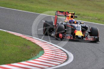 World © Octane Photographic Ltd. Red Bull Racing RB12 – Max Verstappen. Friday 7th October 2016, F1 Japanese GP - Practice 1, Suzuka Circuit, Suzuka, Japan. Digital Ref :1728LB1D4171