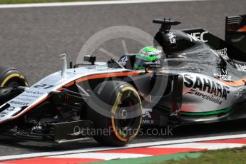 World © Octane Photographic Ltd. Sahara Force India VJM09 - Nico Hulkenberg. Friday 7th October 2016, F1 Japanese GP - Practice 1, Suzuka Circuit, Suzuka, Japan. Digital Ref :1728LB1D4261