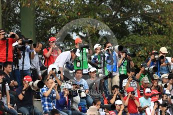 World © Octane Photographic Ltd. Fans and local photographers. Friday 7th October 2016, F1 Japanese GP - Practice 1. Suzuka Circuit, Suzuka, Japan. Digital Ref :1728LB1D4296