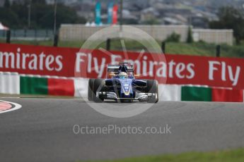 World © Octane Photographic Ltd. Sauber F1 Team C35 – Marcus Ericsson. Friday 7th October 2016, F1 Japanese GP - Practice 1, Suzuka Circuit, Suzuka, Japan. Digital Ref :1728LB1D4315