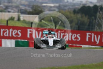 World © Octane Photographic Ltd. Mercedes AMG Petronas W07 Hybrid – Lewis Hamilton. Friday 7th October 2016, F1 Japanese GP - Practice 1. Suzuka Circuit, Suzuka, Japan. Digital Ref :1728LB1D4331