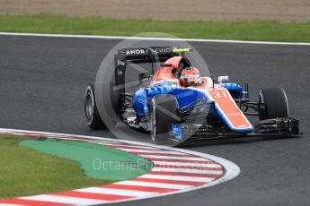 World © Octane Photographic Ltd. Manor Racing MRT05 – Esteban Ocon. Friday 7th October 2016, F1 Japanese GP - Practice 2, Suzuka Circuit, Suzuka, Japan. Digital Ref : 1729LB1D4525