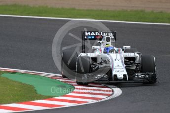 World © Octane Photographic Ltd. Williams Martini Racing, Williams Mercedes FW38 – Felipe Massa. Friday 7th October 2016, F1 Japanese GP - Practice 2, Suzuka Circuit, Suzuka, Japan. Digital Ref : 1729LB1D4689