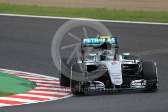 World © Octane Photographic Ltd. Mercedes AMG Petronas W07 Hybrid – Nico Rosberg. Friday 7th October 2016, F1 Japanese GP - Practice 2. Suzuka Circuit, Suzuka, Japan. Digital Ref : 1729LB1D4724