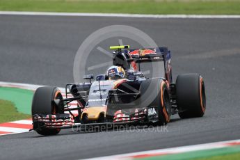 World © Octane Photographic Ltd. Scuderia Toro Rosso STR11 – Carlos Sainz. Friday 7th October 2016, F1 Japanese GP - Practice 2, Suzuka Circuit, Suzuka, Japan. Digital Ref : 1729LB1D4801