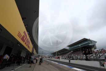 World © Octane Photographic Ltd. Quiet pit lane . Saturday 8th October 2016, F1 Japanese GP - Practice 3. Suzuka Circuit, Suzuka, Japan. Digital Ref : 1732LB1D6396