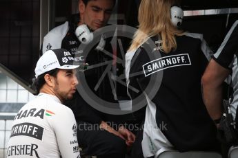 World © Octane Photographic Ltd. Sahara Force India VJM09 - Sergio Perez. Saturday 8th October 2016, F1 Japanese GP - Practice 3, Suzuka Circuit, Suzuka, Japan. Digital Ref : 1732LB2D3005