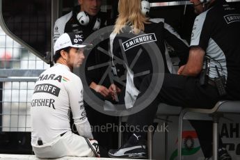 World © Octane Photographic Ltd. Sahara Force India VJM09 - Sergio Perez. Saturday 8th October 2016, F1 Japanese GP - Practice 3, Suzuka Circuit, Suzuka, Japan. Digital Ref : 1732LB2D3013