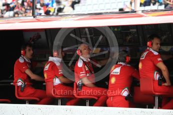 World © Octane Photographic Ltd. Scuderia Ferrari - Jock Clear and other members of the pit wall. Saturday 8th October 2016, F1 Japanese GP - Practice 3, Suzuka Circuit, Suzuka, Japan. Digital Ref : 1732LB2D3385