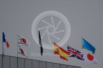 World © Octane Photographic Ltd. Flags. Saturday 8th October 2016, F1 Japanese GP - Qualifying. Suzuka Circuit, Suzuka, Japan. Digital Ref : 1733LB1D6465