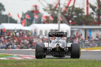 World © Octane Photographic Ltd. Sahara Force India VJM09 - Nico Hulkenberg. Saturday 8th October 2016, F1 Japanese GP - Qualifying, Suzuka Circuit, Suzuka, Japan. Digital Ref : 1733LB1D6472