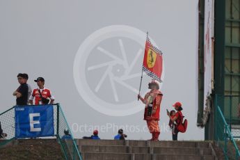 World © Octane Photographic Ltd. Ferrari fan. Saturday 8th October 2016, F1 Japanese GP - Qualifying, Suzuka Circuit, Suzuka, Japan. Digital Ref : 1733LB1D6558