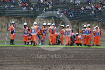 World © Octane Photographic Ltd. Marshals do a pit stop on the safety car. Saturday 8th October 2016, F1 Japanese GP - Qualifying, Suzuka Circuit, Suzuka, Japan. Digital Ref : 1733LB2D3727