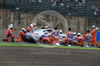 World © Octane Photographic Ltd. Marshals do a pit stop on the safety car. Saturday 8th October 2016, F1 Japanese GP - Qualifying, Suzuka Circuit, Suzuka, Japan. Digital Ref : 1733LB2D3749