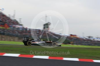 World © Octane Photographic Ltd. Sahara Force India VJM09 - Sergio Perez. Saturday 8th October 2016, F1 Japanese GP - Qualifying, Suzuka Circuit, Suzuka, Japan. Digital Ref : 1733LB2D3950