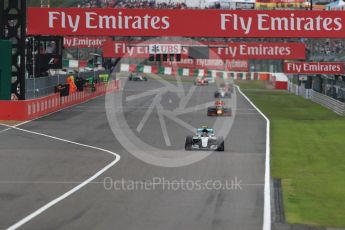 World © Octane Photographic Ltd. Lap 3 - Red Bull Racing RB12 of Max Verstappen and the Sahara Force India VJM09 of Sergio Perez. Sunday 9th October 2016, F1 Japanese GP - Race. Suzuka Circuit, Suzuka, Japan. Digital Ref :