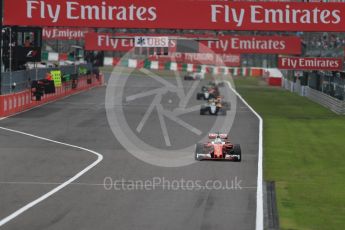World © Octane Photographic Ltd. Scuderia Ferrari SF16-H – Sebastian Vettel. Sunday 9th October 2016, F1 Japanese GP - Race, Suzuka Circuit, Suzuka, Japan. Digital Ref :