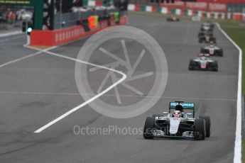 World © Octane Photographic Ltd. Mercedes AMG Petronas W07 Hybrid – Lewis Hamilton. Sunday 9th October 2016, F1 Japanese GP - Race. Suzuka Circuit, Suzuka, Japan. Digital Ref :