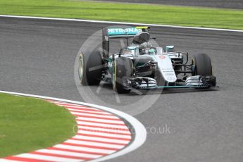 World © Octane Photographic Ltd. Mercedes AMG Petronas W07 Hybrid – Nico Rosberg. Sunday 9th October 2016, F1 Japanese GP - Race. Suzuka Circuit, Suzuka, Japan. Digital Ref :