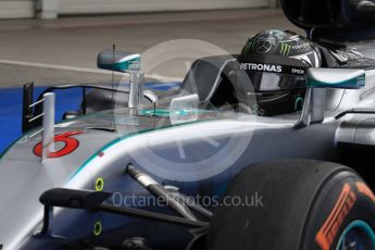 World © Octane Photographic Ltd. Mercedes AMG Petronas W07 Hybrid – Nico Rosberg. Sunday 9th October 2016, F1 Japanese GP - Parc Ferme. Suzuka Circuit, Suzuka, Japan. Digital Ref :1737LB1D8178