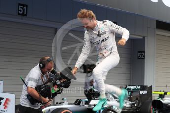 World © Octane Photographic Ltd. Mercedes AMG Petronas W07 Hybrid – Nico Rosberg. Sunday 9th October 2016, F1 Japanese GP - Parc Ferme. Suzuka Circuit, Suzuka, Japan. Digital Ref :1737LB1D8282